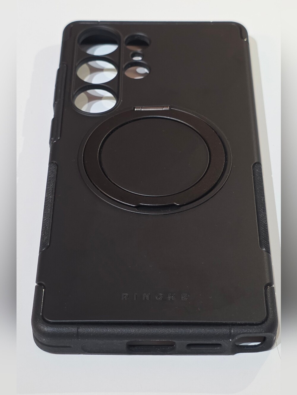 Ringke Alles Black Samsung S25 Ultra Case with 360 Ring Stand
